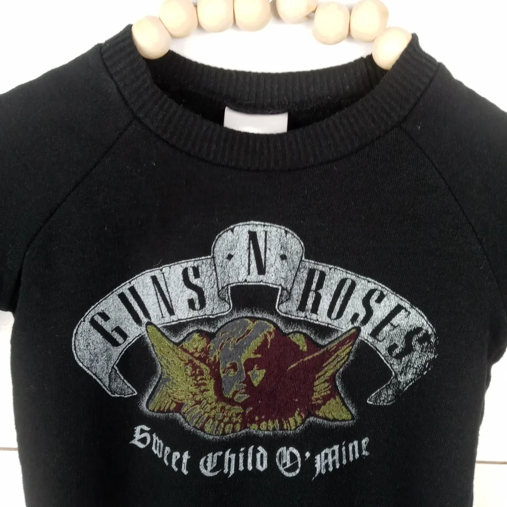 Guns and Roses boys size 3-6 mos black vintage design sweatshirt